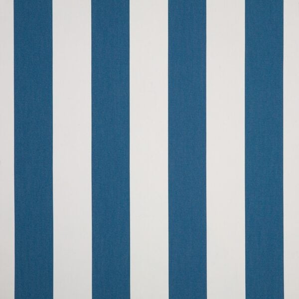 vibrant blue striped outdoor marine vinyl swatch for boat, sun, moisture, and texture comparison